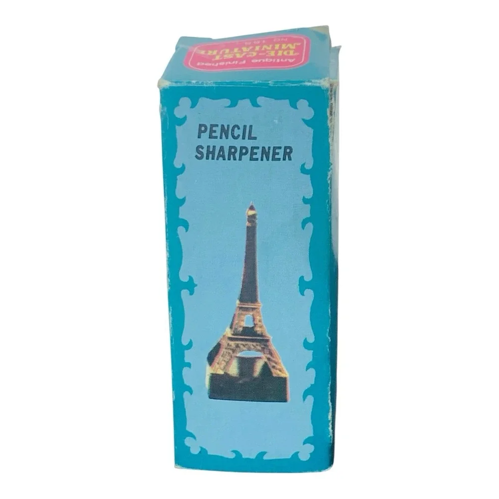Eiffel Tower Paris France Metal Pencil Sharpener Die Cast Vintage